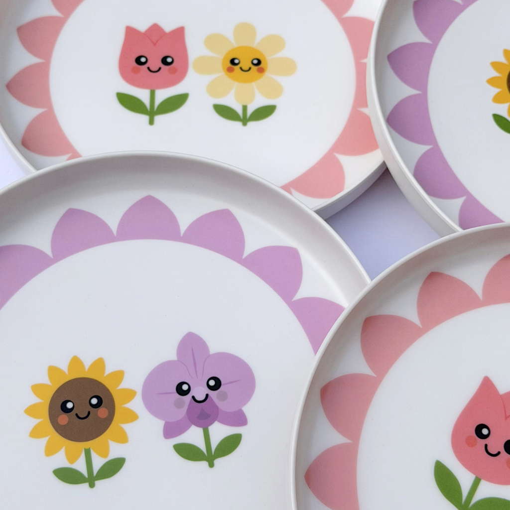 Platepals: Little Blooms (4pc)